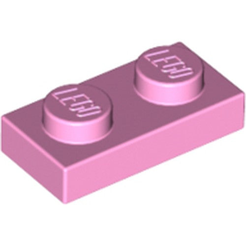 LEGO 3023 Plate 1 x 2 in Bright Pink - Authentic LEGO Part