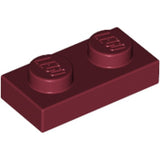LEGO 3023 Plate 1 x 2 in Dark Red - Authentic LEGO Part