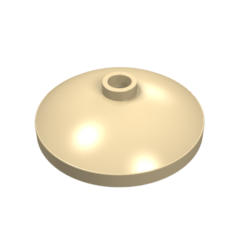 LEGO 43898 Dish 3 x 3 Inverted (Radar) in Tan - Authentic LEGO Part