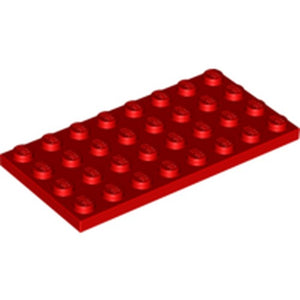 LEGO 3035 Plate 4 x 8 in Red - Authentic LEGO Part