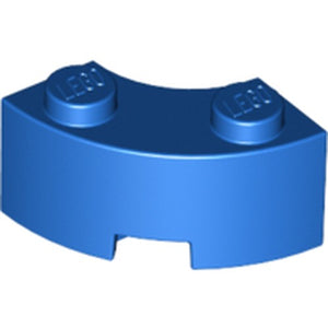 LEGO 85080 Brick, Round Corner 2 x 2 Macaroni with Stud Notch and Reinforced Underside in Blue - Authentic LEGO Part