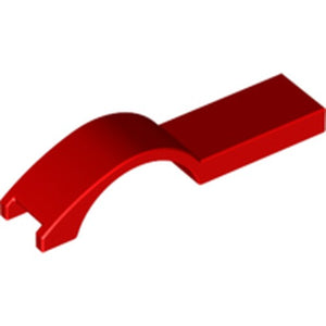 LEGO 50947 Vehicle, Mudguard 1 x 4 1/2 in Red - Authentic LEGO Part