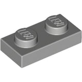 LEGO 3023 Plate 1 x 2 in Light Bluish Gray - Authentic LEGO Part