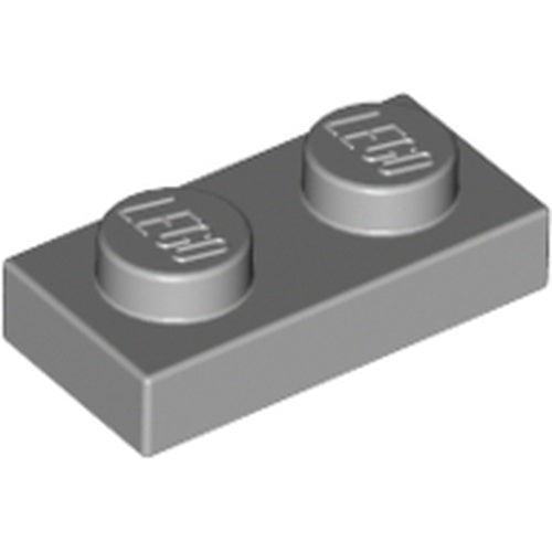 LEGO 3023 Plate 1 x 2 in Light Bluish Gray - Authentic LEGO Part
