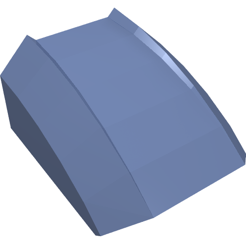 LEGO 30602 Slope, Curved 2 x 2 Lip in Sand Blue - Authentic LEGO Part