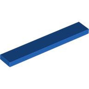 LEGO 6636 Tile 1 x 6 in Blue - Authentic LEGO Part