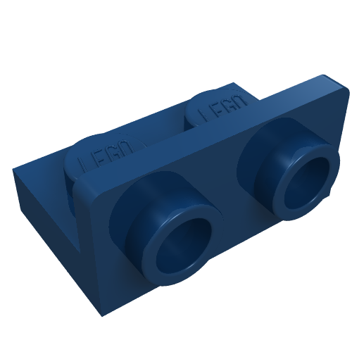 LEGO 99780 Bracket 1 x 2 - 1 x 2 Inverted in Dark Blue - Authentic LEGO Part