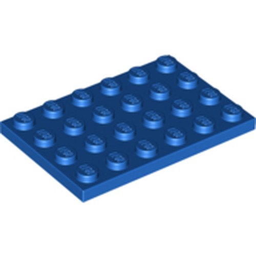LEGO 3032 Plate 4 x 6 in Blue - Authentic LEGO Part
