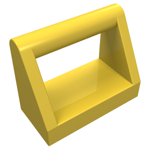 LEGO 2432 Tile, Modified 1 x 2 with Bar Handle in Yellow - Authentic LEGO Part