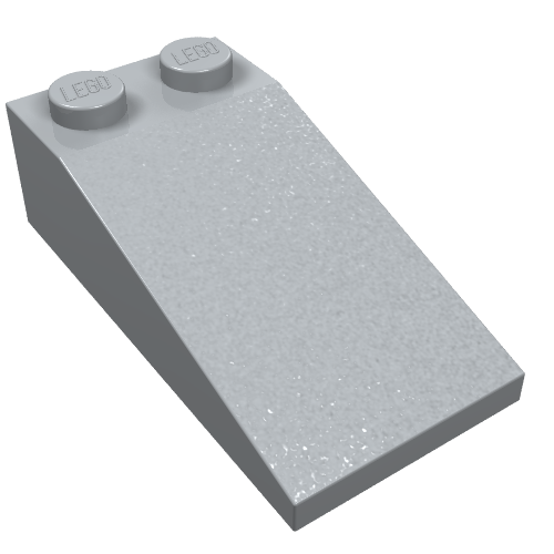 LEGO 30363 Slope 18 4 x 2 in Light Bluish Gray - Authentic LEGO Part