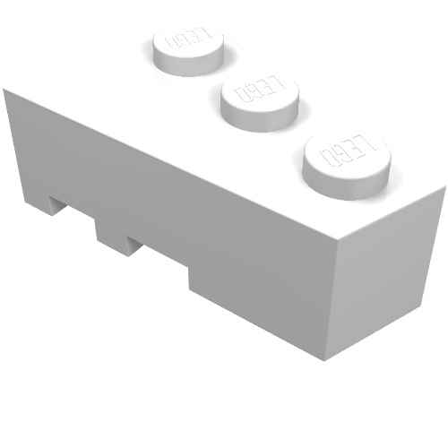 LEGO 6564 Wedge 3 x 2  Right in White - Authentic LEGO Part