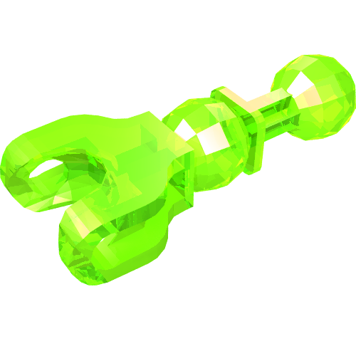 LEGO 90609 Hero Factory Arm / Leg with Ball Joint on Axle and Ball Socket in Trans-Bright Green - Authentic LEGO Part