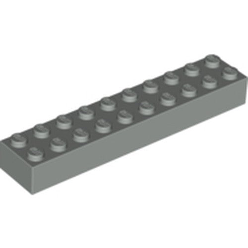 LEGO 3006 Brick 2 x 10 in Light Gray - Authentic LEGO Part