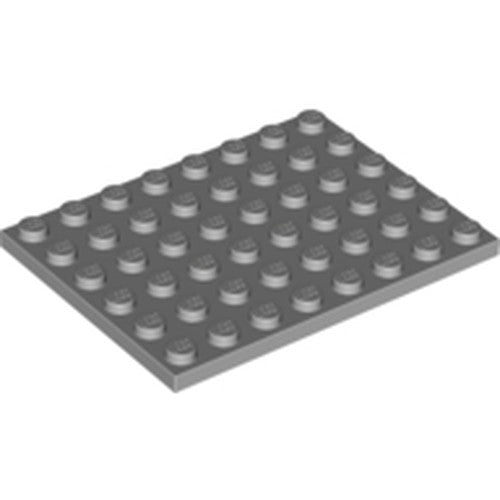 LEGO 3036 Plate 6 x 8 in Light Bluish Gray - Authentic LEGO Part