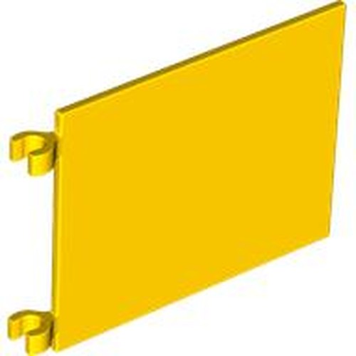 LEGO 2525 Flag 6 x 5 in Yellow - Authentic LEGO Part