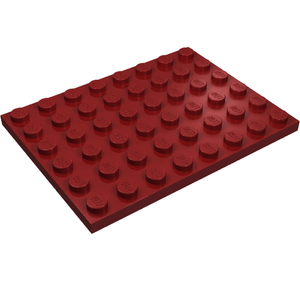 LEGO 3036 Plate 6 x 8 in Dark Red - Authentic LEGO Part