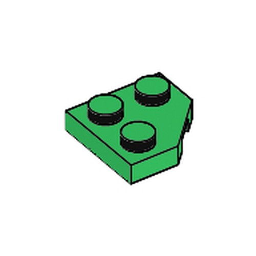 LEGO 26601 Wedge, Plate 2 x 2  Cut Corner in Green - Authentic LEGO Part
