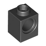 LEGO 6541 Technic, Brick 1 x 1 with Hole in Black - Authentic LEGO Part