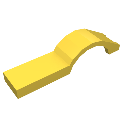LEGO 50947 Vehicle, Mudguard 1 x 4 1/2 in Yellow - Authentic LEGO Part