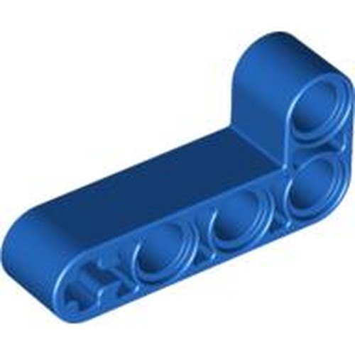 LEGO 32140 Light Bluish Gray Technic, Liftarm, Modified Bent Thick L-Shape 2 x 4 in Blue - Authentic LEGO Part