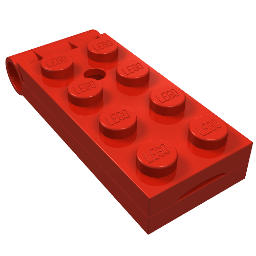 LEGO 3149c01 Hinge Plate 2 x 4 in Red - Authentic LEGO Part