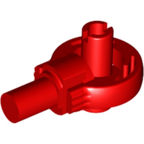 LEGO 47455 Technic Rotation Joint Ball Loop with 2 Perpendicular Pins with Friction in Red - Authentic LEGO Part