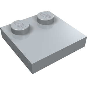 LEGO 33909 Tile, Modified 2 x 2 with Studs on Edge in Light Bluish Gray - Authentic LEGO Part