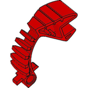 LEGO 32578 Bionicle Tohunga Claw Arm (5 Spines on Curve) in Red - Authentic LEGO Part
