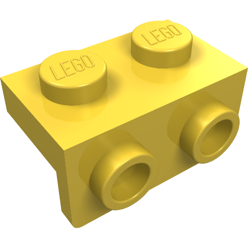 LEGO 99781 Bracket 1 x 2 - 1 x 2 in Yellow - Authentic LEGO Part