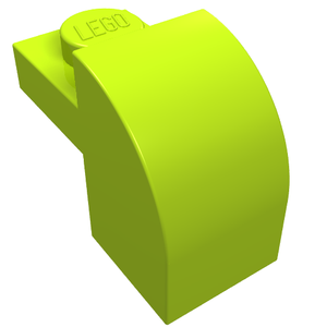 LEGO 6091 Brick Curved 1 x 2 x 1 1/3 with Curved Top in Lime - Authentic LEGO Part