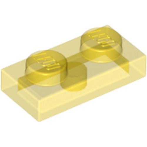 LEGO 3023 Plate 1 x 2 in Trans-Yellow - Authentic LEGO Part