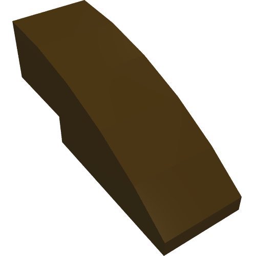 LEGO 50950 Slope, Curved 3 x 1 in Dark Brown - Authentic LEGO Part
