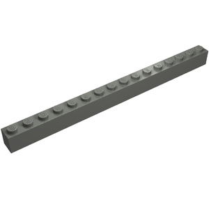 LEGO 2465 Brick 1 x 16 in Dark Bluish Gray - Authentic LEGO Part