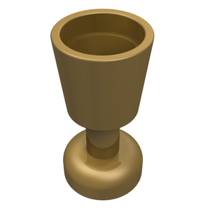 LEGO 2343 Minifigure, Utensil Goblet in Pearl Gold - Authentic LEGO Part