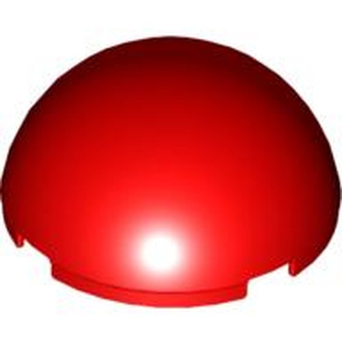 LEGO 86500 Cylinder Hemisphere 4 x 4 in Red - Authentic LEGO Part