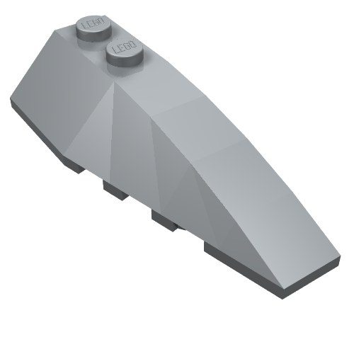LEGO 41747 Wedge 6 x 2 Right in Pearl Light Gray - Authentic LEGO Part