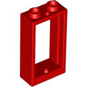 LEGO 60593 Window 1 x 2 x 3 Flat Front in Red - Authentic LEGO Part