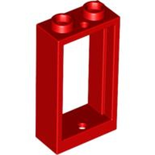 LEGO 60593 Window 1 x 2 x 3 Flat Front in Red - Authentic LEGO Part