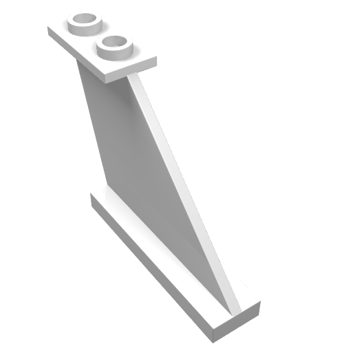 LEGO 2340 Tail 4 x 1 x 3 in White - Authentic LEGO Part