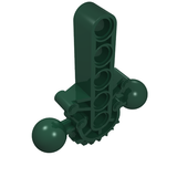 LEGO 47306 Bionicle Hips / Lower Torso with 2 Ball Joint and 7 Tooth Half Gear in Dark Green - Authentic LEGO Part