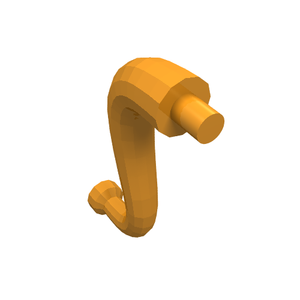 LEGO 43892 Animal Body Part / Plant, Tail / Trunk / Tentacle / Tongue / Vine / Tree Branch (Short Tip) - Main Product Image