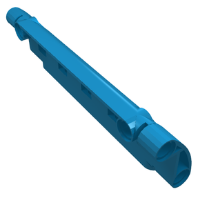 LEGO 62531 Technic, Panel Curved 11 x 3 with 2 Pin Holes through Panel Surface in Dark Azure - Authentic LEGO Part