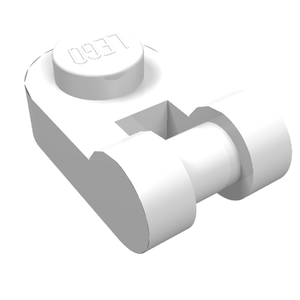 LEGO 26047 Plate, Round 1 x 1 with Bar Handle in White - Authentic LEGO Part