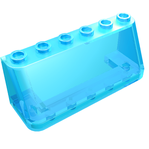 LEGO 4176 Windscreen 2 x 6 x 2 in Trans-Light Blue - Authentic LEGO Part
