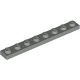 LEGO 3460 Plate 1 x 8 in Light Gray - Authentic LEGO Part