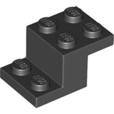 LEGO 18671 Bracket 3 x 2 x 1 1/3 with Bottom Tube in Black - Authentic LEGO Part