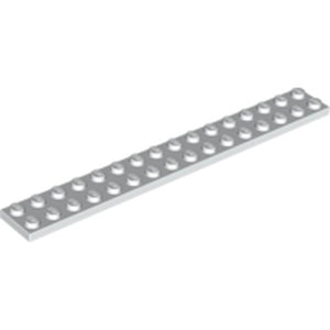 LEGO 4282 Plate 2 x 16 in White - Authentic LEGO Part