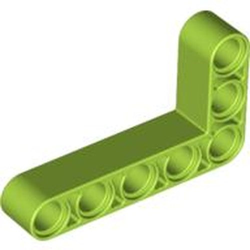 LEGO 32526 Technic, Liftarm, Modified Bent Thick L-Shape 3 x 5 in Lime - Authentic LEGO Part
