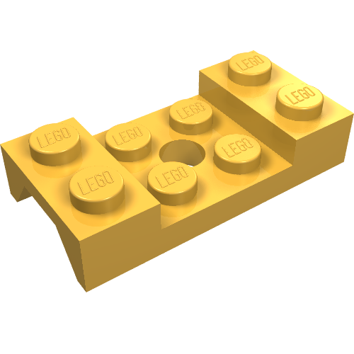 LEGO 60212 Vehicle, Mudguard 2 x 4 with Arch Studded with Hole in Bright Light Orange - Authentic LEGO Part
