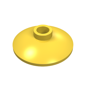 LEGO 4740 Dish 2 x 2 Inverted (Radar) in Yellow - Authentic LEGO Part